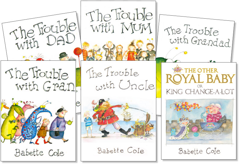 Babette Cole iBook covers - ibBook cover illustrations