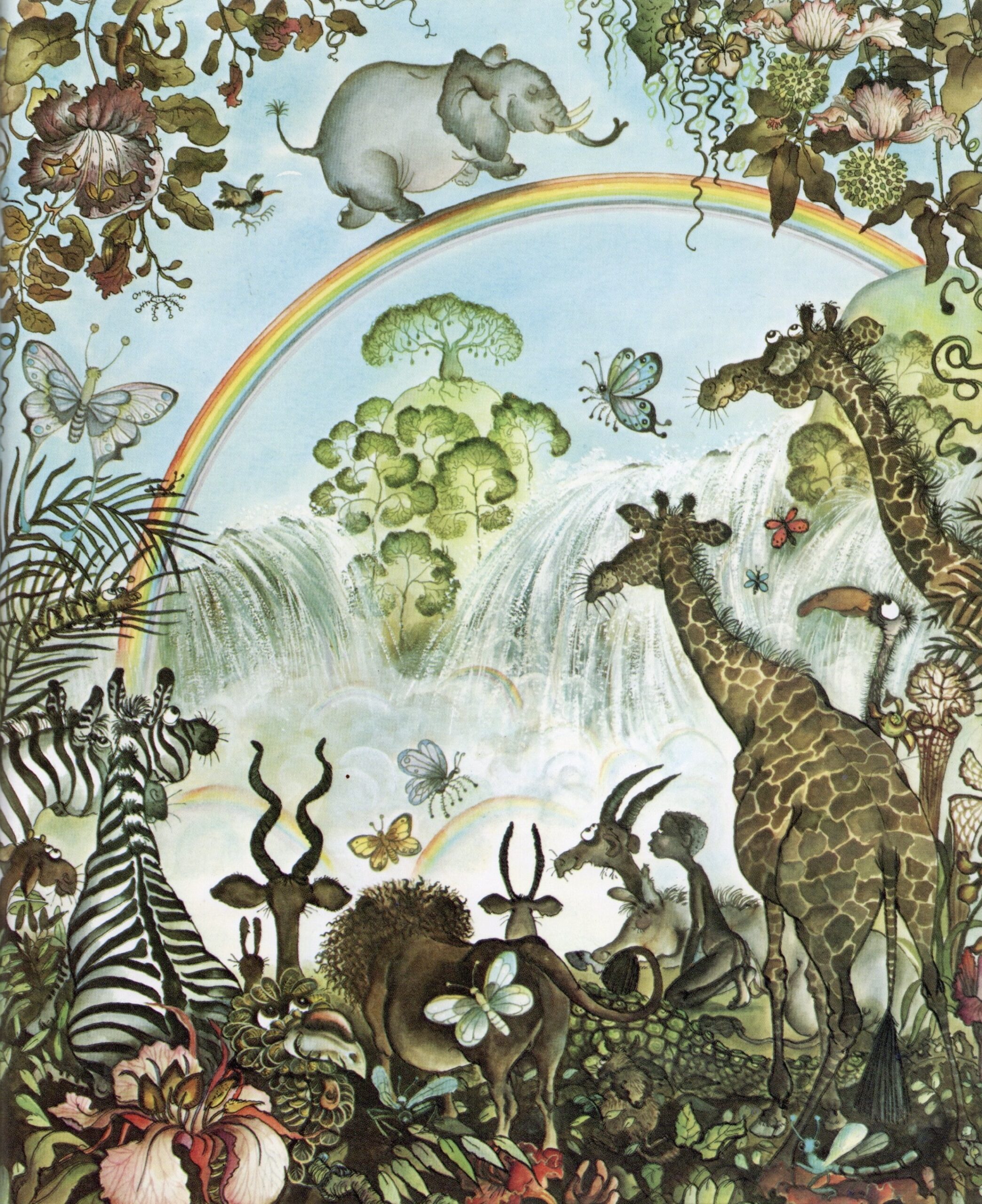 Illustration from Nungu and the Elephant by Babette Cole