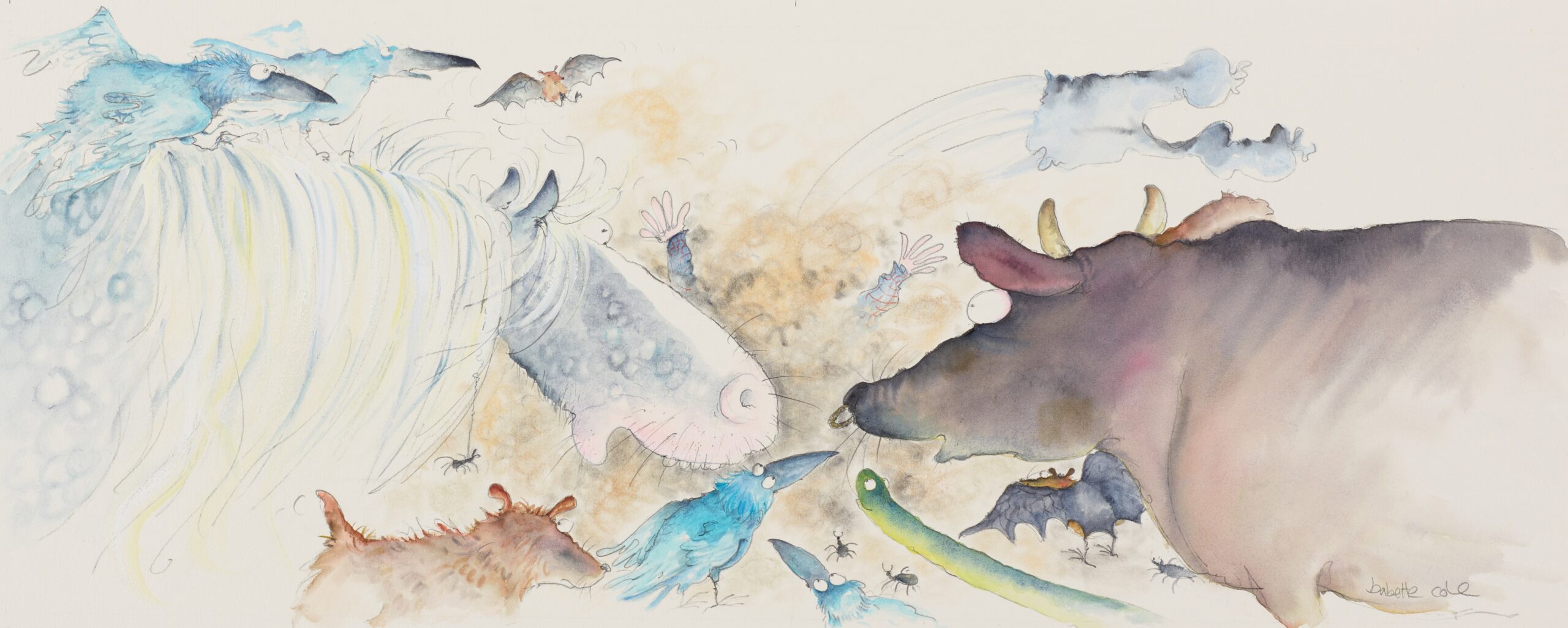 Original illustration from Animals Scare Me Stiff