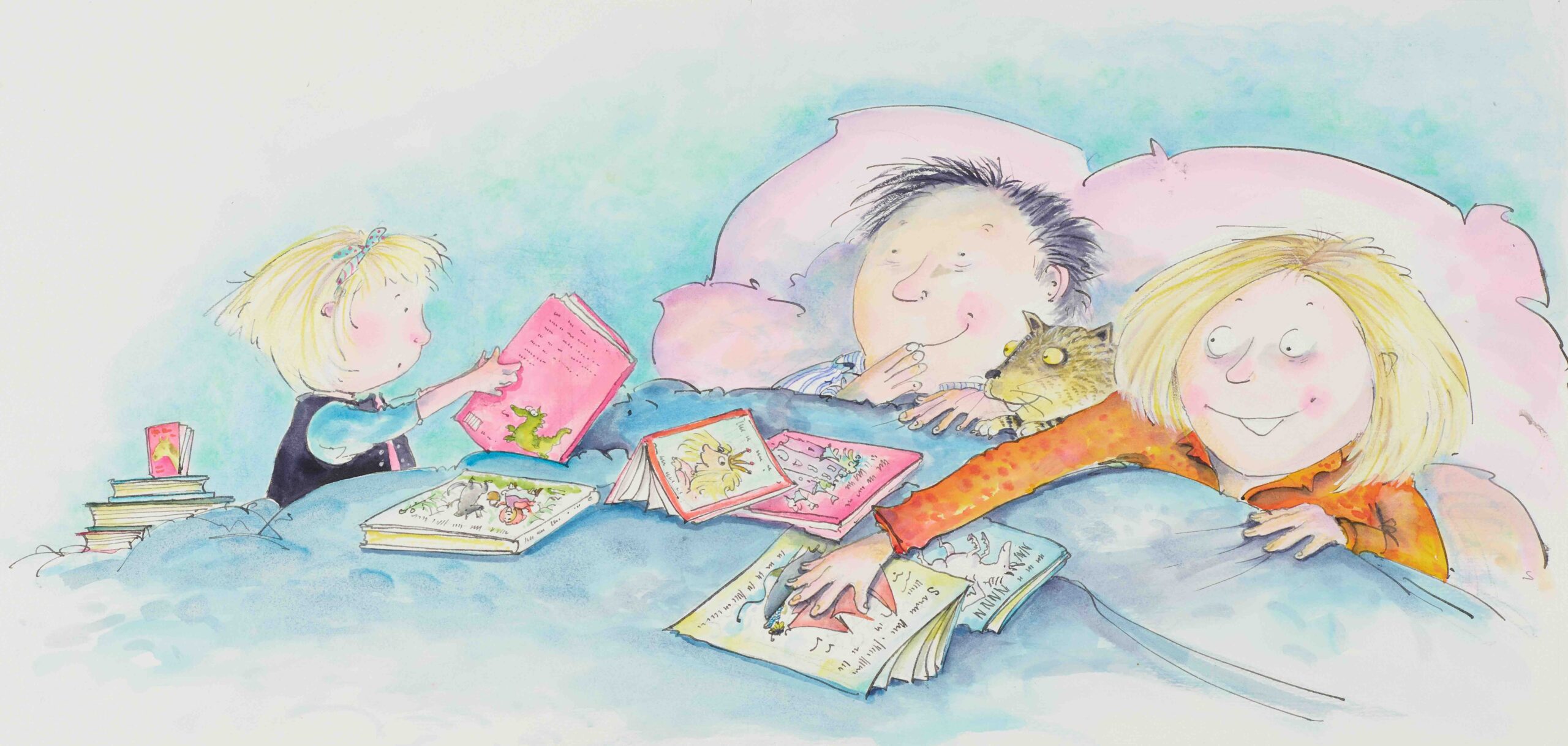 Original illustration for How to Put Your Parents to Bed