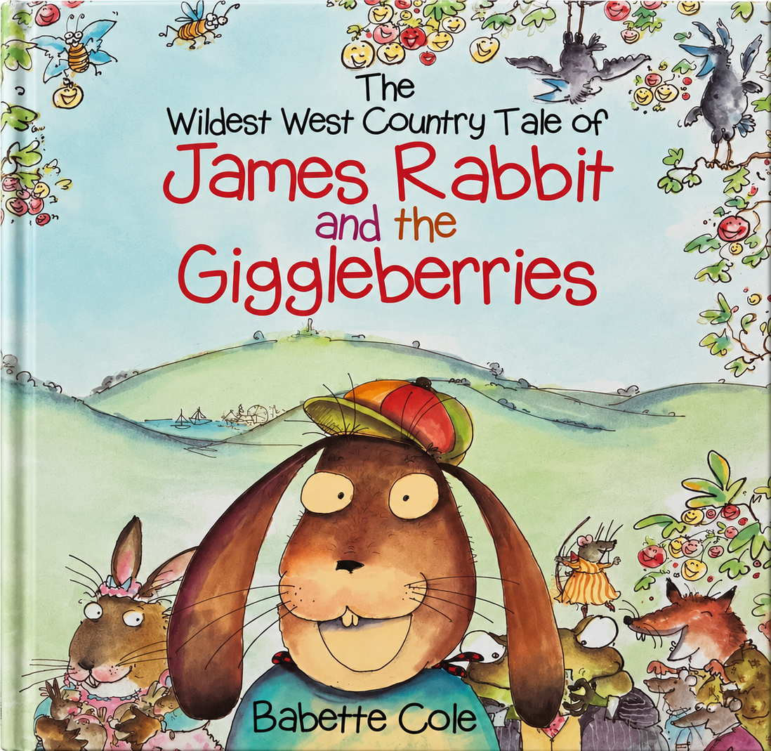 Original cover of James Rabbit and the Giggleberries by Babette Cole