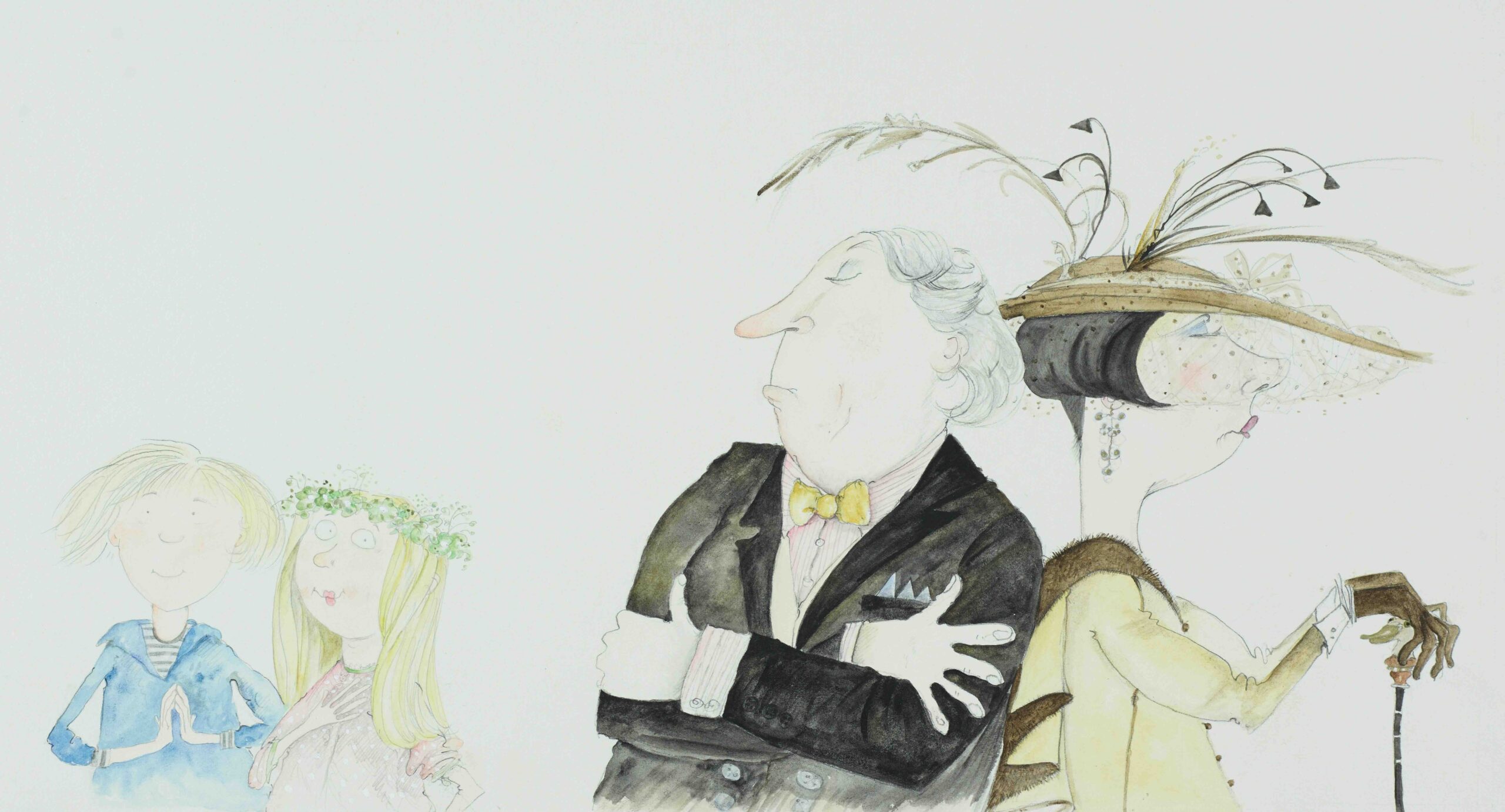 Original double-page illustration from Two of Everything